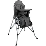 One2Stay Kinderhochstuhl faltbar mit abnehmbaren Esstisch schwarz