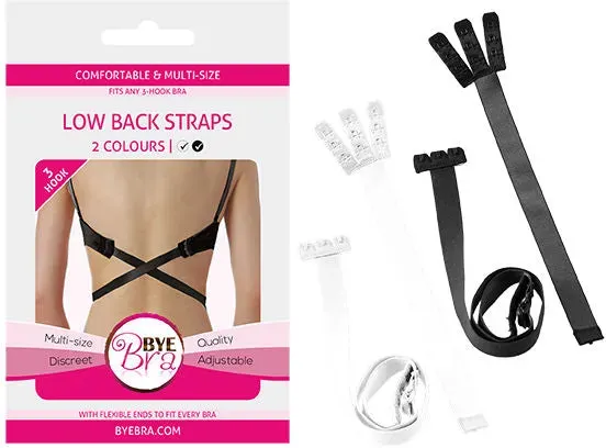 BYE-BRA - BH ADAPTER MIT OFFENEM RÜCKEN SCHWARZ & WEISS