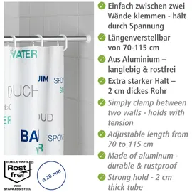 Wenko Teleskop-Duschstange 70-115cm, chrom,ausziehb.