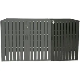 MCW Mülltonnenbox Erweiterung J28 Anthrazit 115x66x76cm