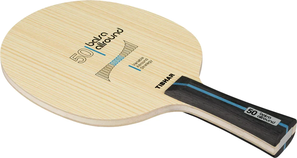 Tibhar Holz Balsa Allround 50 - Griffform gerade - gerade
