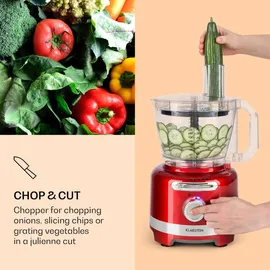 Klarstein Luca Multifunktionsmixer 1000 W Rot