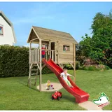 Weka Spielhaus Rocky mit Rutsche rot 815.1324.00.02