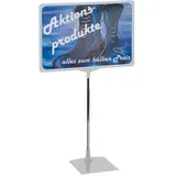 Franken Infoständer silber DIN A3 29,7 x 1,0 x 32,0 - 62,0 cm, 1 St.