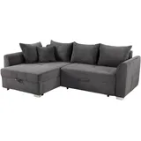 'massivart' Eckcouch Cord 2-Sitzer Grau