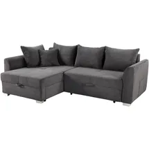'massivart' Eckcouch Cord 2-Sitzer Grau