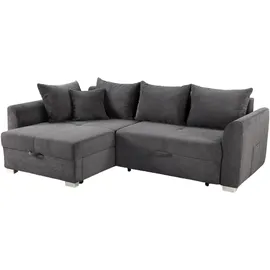 'massivart' Eckcouch Cord 2-Sitzer Grau