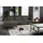 KAWOLA Sofa BLOOM Recamiere links Leder grau - Grau