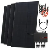 solarway Balkonkraftwerk 2000W mit Envertech Wechselrichter Steckdose Komplettset 4x 500W Solarmodule Solaranlage