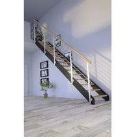 Starwood Systemtreppe »Kos«, Metall: 15 Stufen, max. Geschosshöhe: 320 cm, - braun