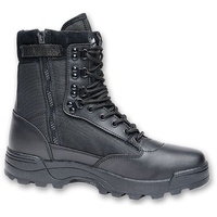 Brandit Textil Brandit Unisex Tactical Boots Zipper Taktische Militärstiefel, Schwarz, 41 EU