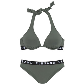Elbsand Bügel-Bikini Damen oliv, Gr.38 Cup C,