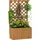 Outsunny Hochbeet Pflanzkasten mit Rankgitter 64 x 33 cm Holz