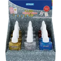 Stylex Glitter Glue, 37,5g Flasche, sortiert