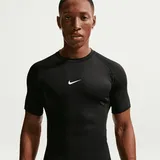 Nike Pro Dri-FIT Tight kurzarm Fitnessshirt Herren 010 black/white XL