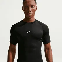 Nike Pro Dri-FIT Tight kurzarm Fitnessshirt Herren 010 black/white XL