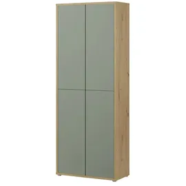 Forte Alice Springs Schuhschrank 74,5 x 34,9 x 191,9 cm grün