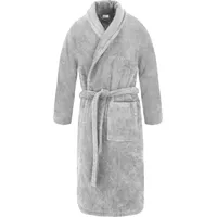Normani Unisex Baumwoll-Bademantel 450 g/m2 Flee in Grau | Gr.: 7XL