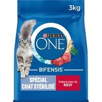 Futterkroketten für Katzen von Purina One, speziell für ausgewachsene Katzen, sterilisiert, Größe und Geschmack wählbar 4er Pack