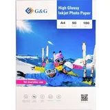 G&G Fotopapier 180 g/m2 50 Blatt DIN A4 hochglänzend 180g