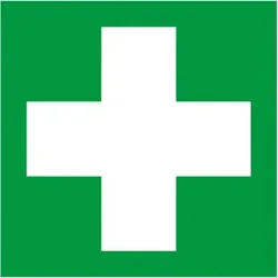 Gramm Medical Symbol Erste Hilfe, Kunststoff,150 x 150 mm