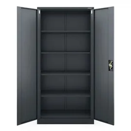 Jan Nowak C001 Aktenschrank 185 x 90 x 40 cm Silber