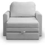 Selsey Schlafsessel, Hellgrau, Textil, 1-Sitzer, 103x90x115 cm, Wohnzimmer, Sessel, Schlafsessel