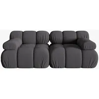 Micadoni Sofa Bellis, modular 2-Sitzer braun