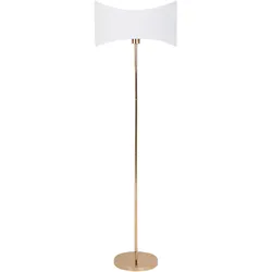 Stehlampe Metall gold 153 cm Wellenform CALVILLO