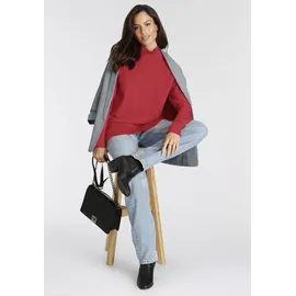 LAURA SCOTT Stehkragenpullover Rot 44