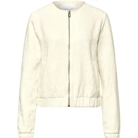 street one studio Damen, Blouson mit floraler Struktur und Zipper - 44
