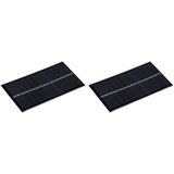 sourcing map Packung von 2 Sonnenkollektor Mini Solarpanel Zelle 6V 160mA 0.96W 110mm x 60mm für DIY Stromprojekt