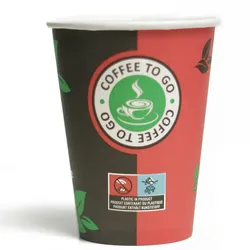 12oz 300ml 90mm Kaffeebecher to go Pappe Einweg | Pappbecher Cups Coffee to Go Becher | Kaffee to+go Papierbecher Hartpapier
