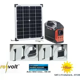 (0% MwSt) Fensterbank-Solarkraftwerk: Powerstation mit 20-W-Modul, 155 Wh, 230 V