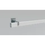 INDEKO Gardinenstange INDEKO "Bern", weiß (weiß, chromfarben), L:440cm, Aluminium, Gardinenstangen, Innenlauf Komplett-Set inkl. Gleitern und Montagematerial