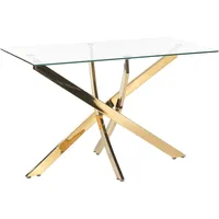 Beliani Esstisch transparent 120x70 cm