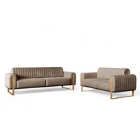 Fun Möbel Sofaset Designersofas VALERIE 3-2 in Stoff Stoff