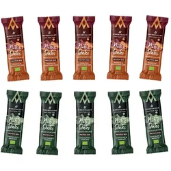 MOONVALLEY Proteinriegel Nuts & Dates Mix Probierpaket | 10 Riegel Box