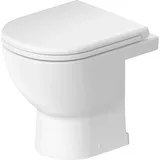 Duravit D-Code Stand-WC mit WC-Sitz Weiß Hochglanz