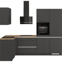 Impuls Küchen Winkelküche L-Form 460 cm grau