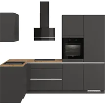 Impuls Küchen Winkelküche L-Form 460 cm grau