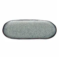 LEONARDO Servierplatte MATERA (LBH 18x32x2 cm) - grau - LBH 18x32x2 cm