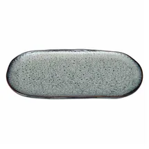 LEONARDO Servierplatte MATERA (LBH 18x32x2 cm) - grau - LBH 18x32x2 cm