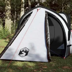 Campingzelt 2 Personen Weiß 320x140x120 cm 185T Taft