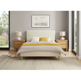 Home Affaire Polsterbett HOME AFFAIRE "Armandine inkl. Lattenrost", beige (beige, beige, beige), B:145,5cm H:100cm L:212cm, Betten, Polsterbett, Kopfteil mit Cordbezug, erhältlich in den Breiten 140cm & 180cm