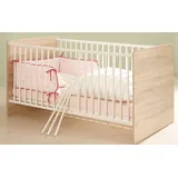 bv-vertrieb Babybett Kinderbett Sprossenbett Eiche sonoma weiss - (3446)