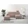 Home Affaire Ecksofa HOME AFFAIRE "Summer L-Form", rosa (altrosa), B:249cm H:91cm T:164cm, 95% Polyester, 5% Polyamid, Sofas, Ecksofa, mit Recamiere, mit oder ohne Bettfunktion und Bettkasten, Cord-Bezug