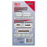 BGS Federn-Sortiment Zug- und Druckfedern 200-tlg.