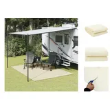 vidaXL Campingteppich Creme 3,5x2,5 m