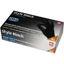AMPri Nitrilhandschuhe Style Black XL ehemals schwarze Witwe Gr.10, puderfrei, 100